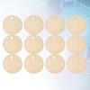 50Pcs 2Cm Wooden Slice Ornaments Smooth Round Craft Discs for Handmade Signs Plaques Gift Tags Christmas Wedding Decorations