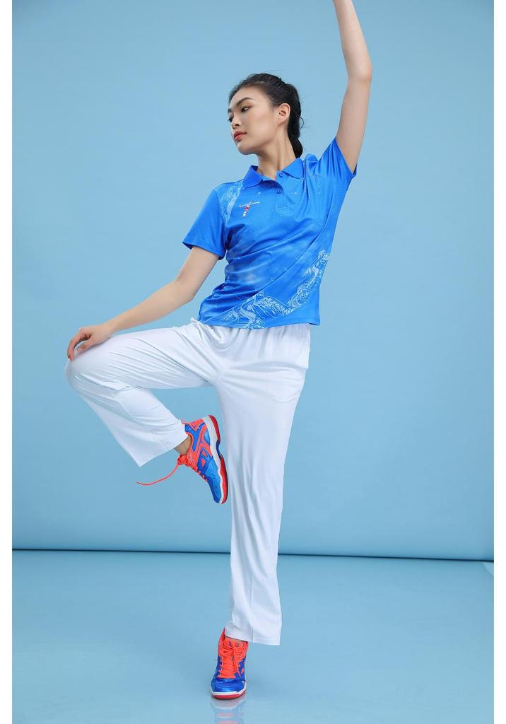 Men's & Women's Breathable Sports Polo Shirt & Shorts Set for Badminton, Table Tennis, & Dance