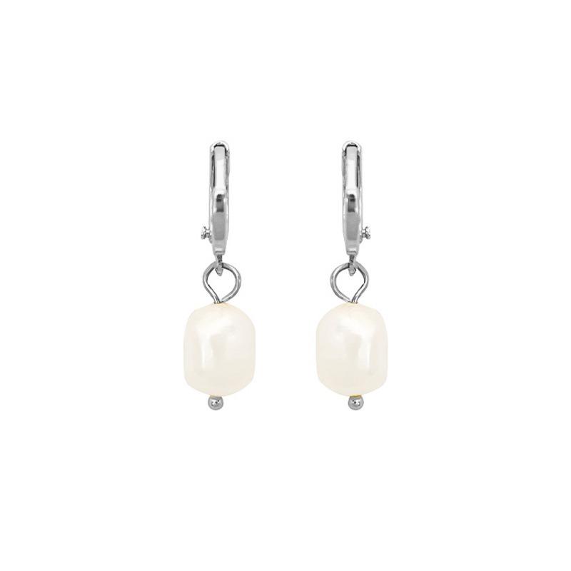Gold Plated Silver Plated Pearl Earrings with Pearl Dangle Earrings For Women Jewelry For Women Wedding Gift For Women