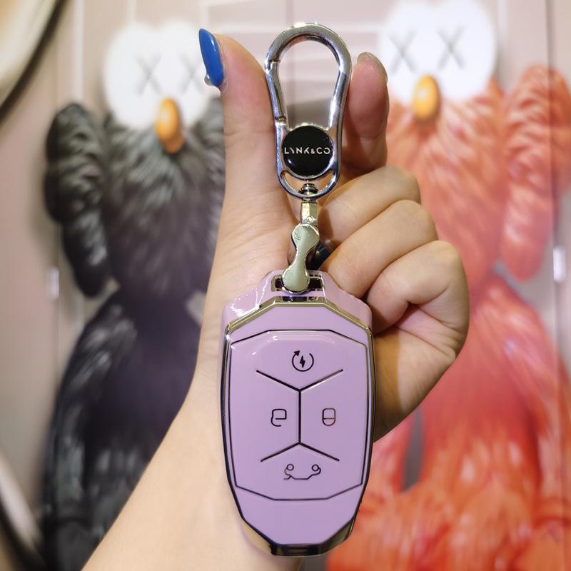 Lynk & Co 01/02/03 Key Case: Women's High-End New Energy Key Bag with Buckle