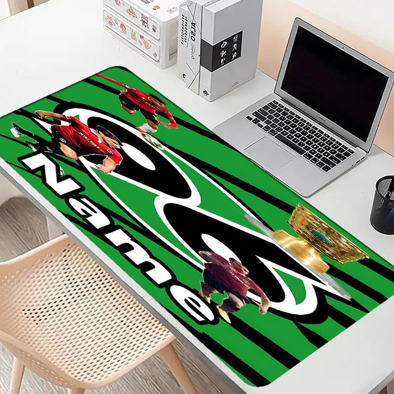 Custom Name Personalized Hannover 96 Football Pattern Mousepad, Laptop PC Desk Mat, Decorative Desk Mat for Home Keyboard Pad Gift