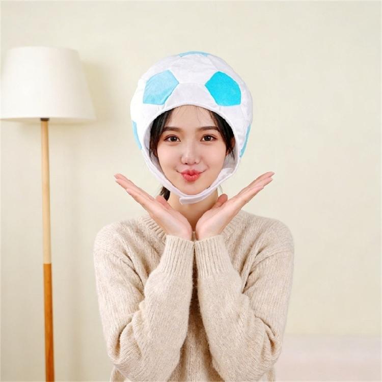 Soccer Themed Headgear Cap Comfortable Cotton Football Headpiece Washable For Adults Kids Sports Event Family Gathering