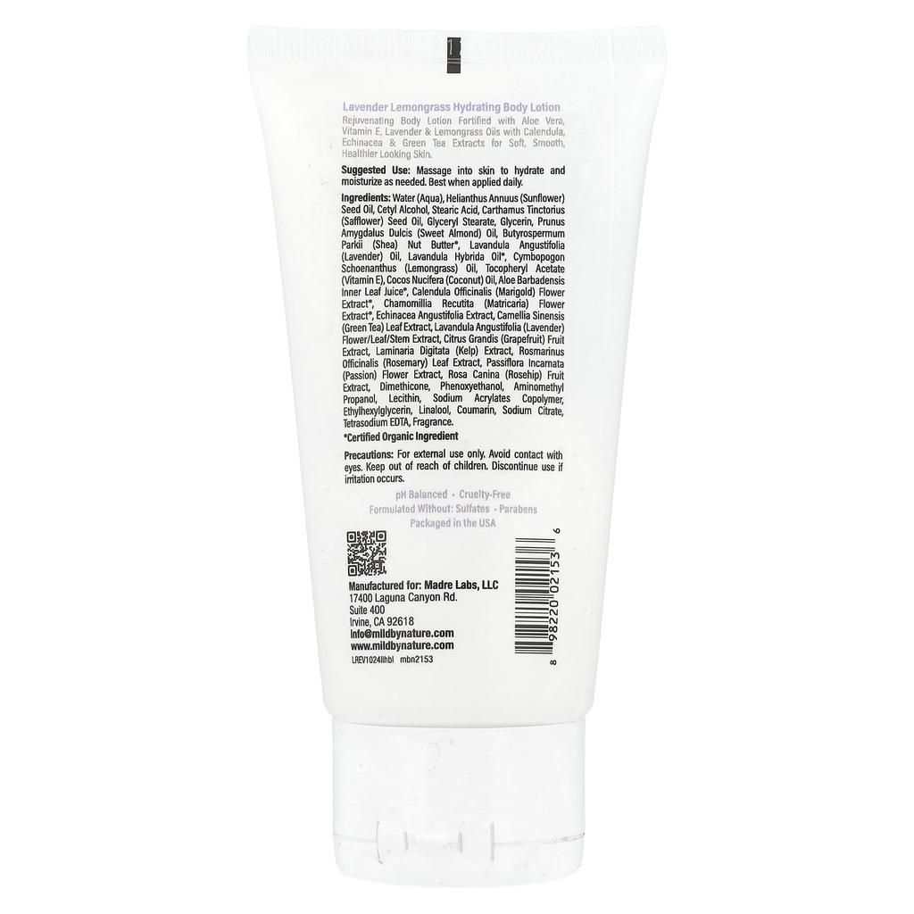 Hydrating Body Lotion, Lavender Lemongrass, 74 Ml (2.5 Fl Oz)