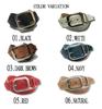 WING LEATHER Tochigi Leather Belt - Men's Genuine Leather Casual Belt, Made in Japan, Cowhide, Domestic, Stylish Embossed Craft, 40mm, W002, Size M,