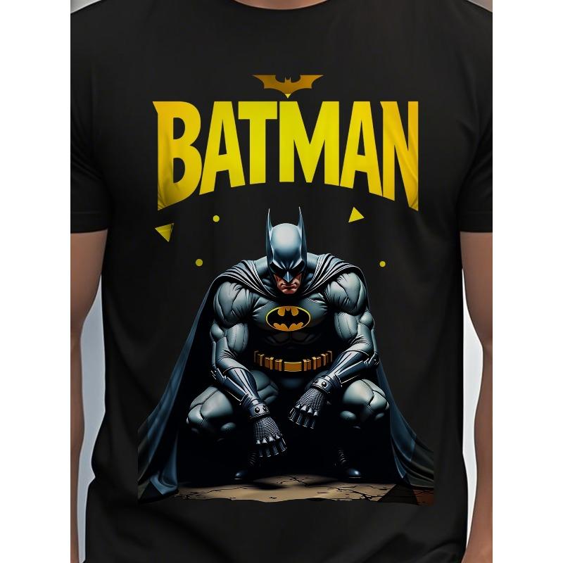 Evropské velikosti Justice League Batman Superhrdina Pánské Rybáři lidí Tričko | Vintage Streetwear Volné Grafické Tričko