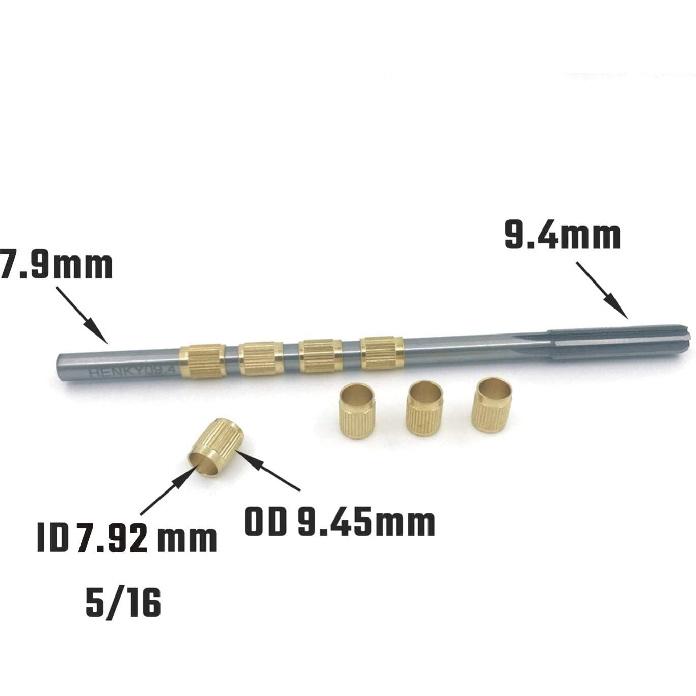 Throttle Shaft Bushing repair kit repair 5/16 Shaft Worn Carburetor 1 Reamer 8 Bushing