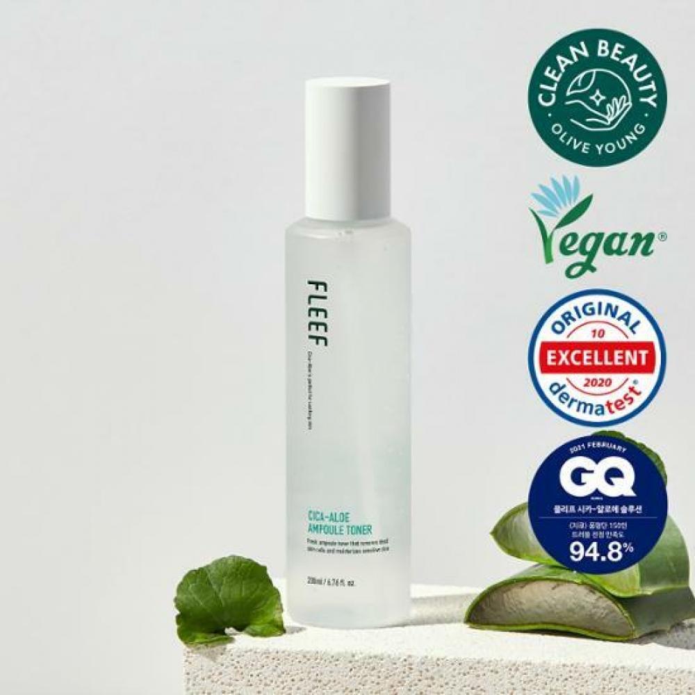 

Flip Cica Aloe Ampoule Toner 200 мл Рекомендуется для кожи, склонной к акне