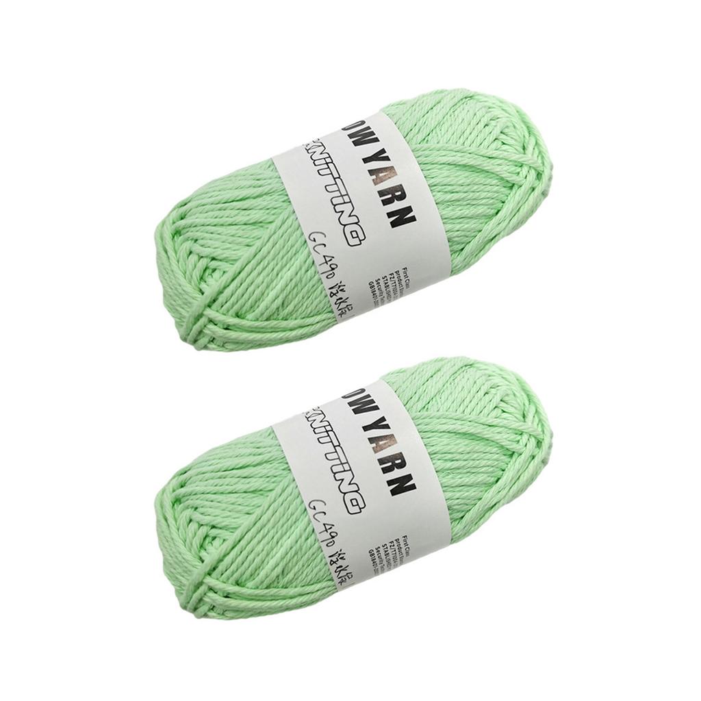 2 Rolls Luminous Crochet Yarn for Crocheting DIY Knitting Bag Toy Crafts 49 yard/Roll Glow Yarn Polyester Yarn Thread