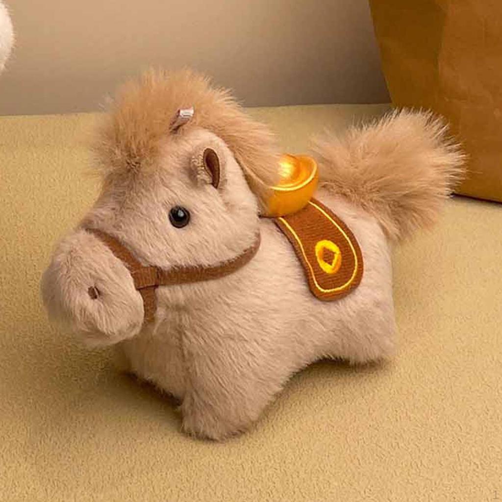 Horse Bag Charm Doll Toy Party Favor Gift Blessing Souvenir Key Pendant Stuffed Animal for Birthday