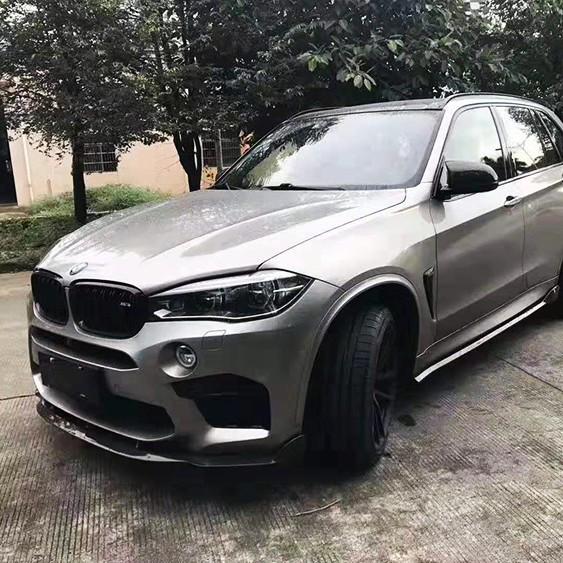 Compatible with BMW X5M/X6M (2014-2018) Harman Style Carbon Fiber Front Lip Spoiler.