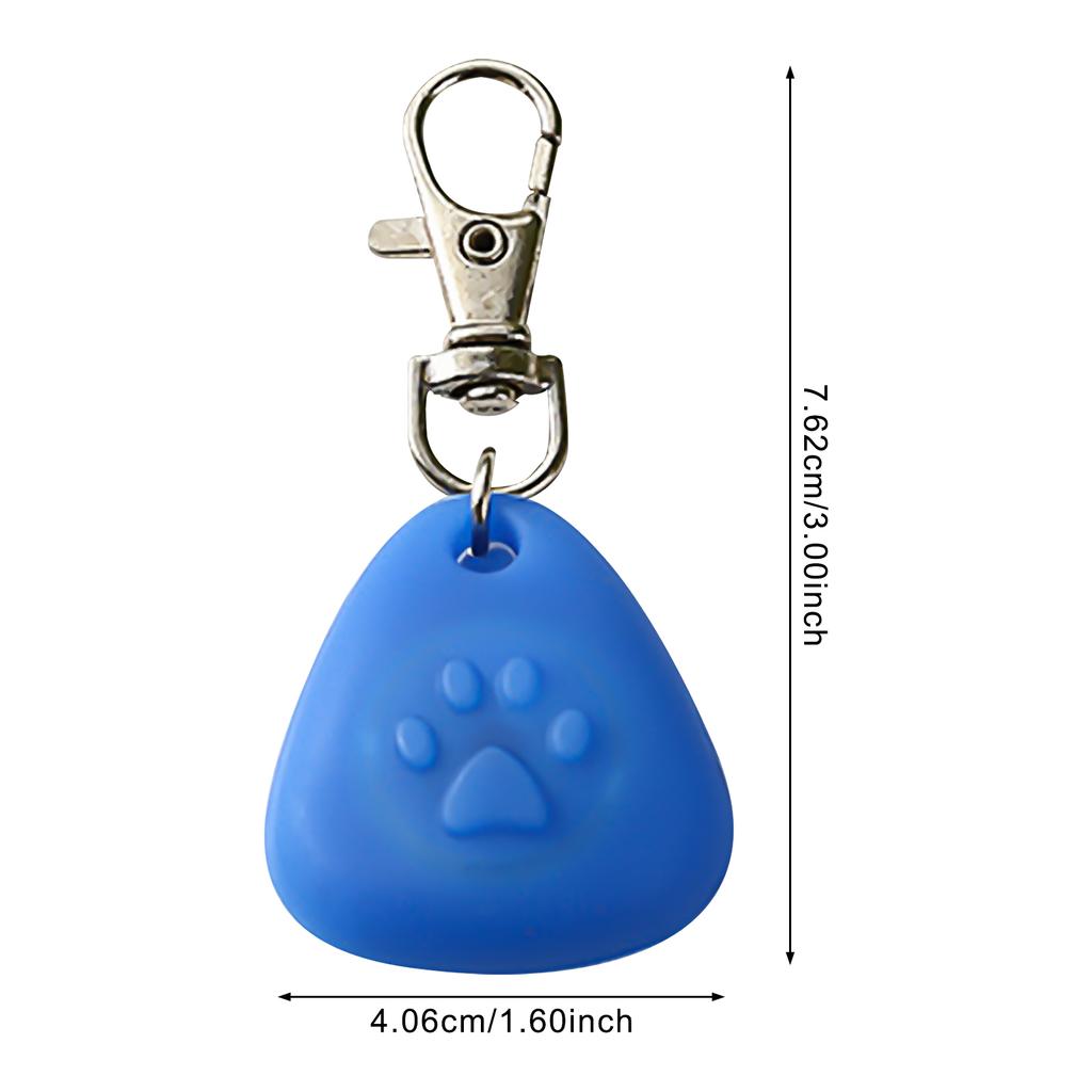 LED Silicone Triangle Pendant Light for Pets Anti-Lost Dog Tag Night Glowing Collar Accessory Backpack Light
