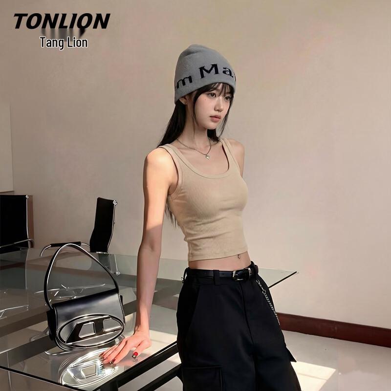 

Женская облегающая майка TonLion с квадратным вырезом M