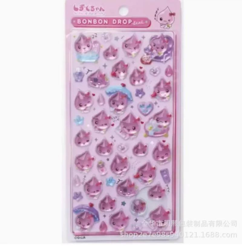 Cartoon Stickers Anime 3D Stickers Jelly Stickers Bonbon Drop Seal DIY Journals Sticker Party Stickers