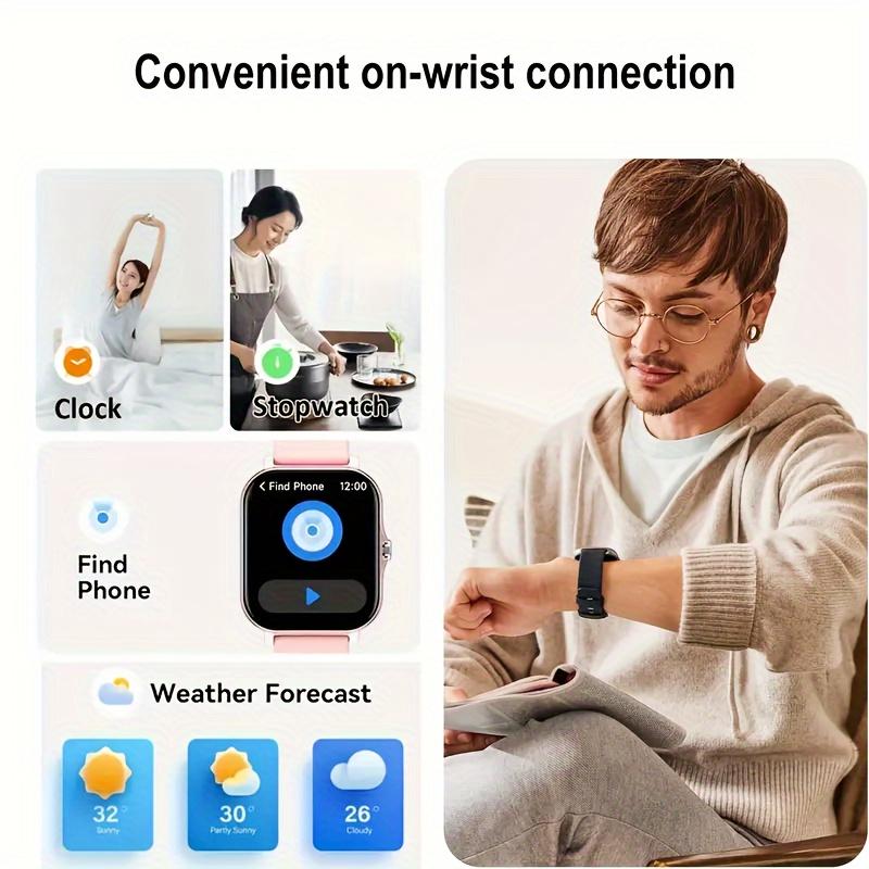 Smart Watch Answer Make Call Message Preview Sport Mode DIY Dial Sleep Monitor Smart Watch for Men Women Gifts