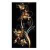 5D DIY Diamond Painting Golden And Black Lily Flowers Diamond Art Full Drill Cross Stitch Kit Large Size Arts and Crafts Decor U3