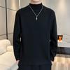 2023 Autumn/Winter Mock Neck Korean-Style Trendy Half High Neck Knit Pullover Sweater