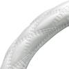 BONFORM Shiny Quilted Steering Wheel Cover for Size Kei/Standard Cars, White, S 36.5-37.9cm, 6910-01W