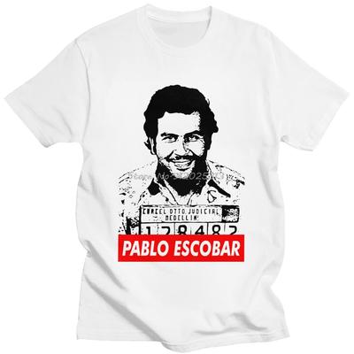Camiseta Fresca de Pablo Escobar para Hombre Manga Corta Estampada Camiseta de TV Narcos Cuello Redondo Camiseta Casual Algodón Camisetas Ropa