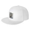 Fashion Vacation Mode Activated Travel Art Flat Brim Sun Hat  Denim Baseball Cap Sun Caps