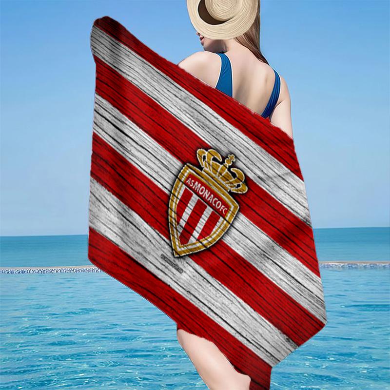 1PC As Monaco Crest Beach Towel - Soft, Absorbent Microfiber, Lightweight, Ideal for The Beach, Parties, Travel, Camping fan gifts