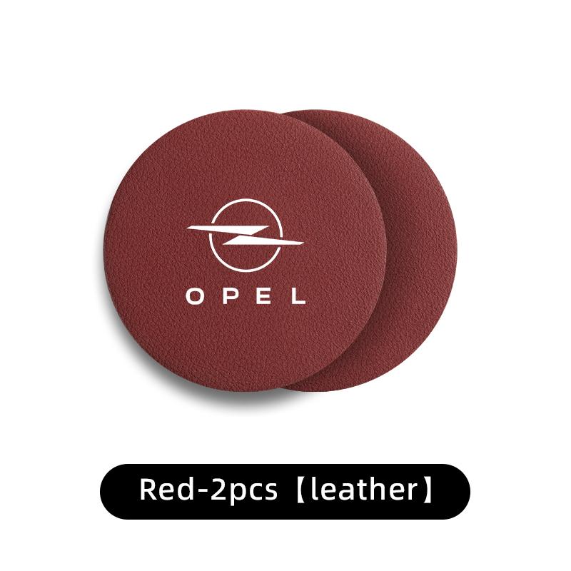 2PCS Car Coaster Anti-slip Water Cup Holder Pad For Opel Zafira Meriva Mokka Grandland Antara Ampera Vivaro Corsa Astra Insignia