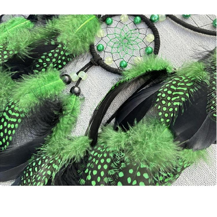 Handmade Glowing In Dark Dreamcatchers Wall Decorations Feathered Tassels Wall Hanging Wind Chimes Decors for Bedroom