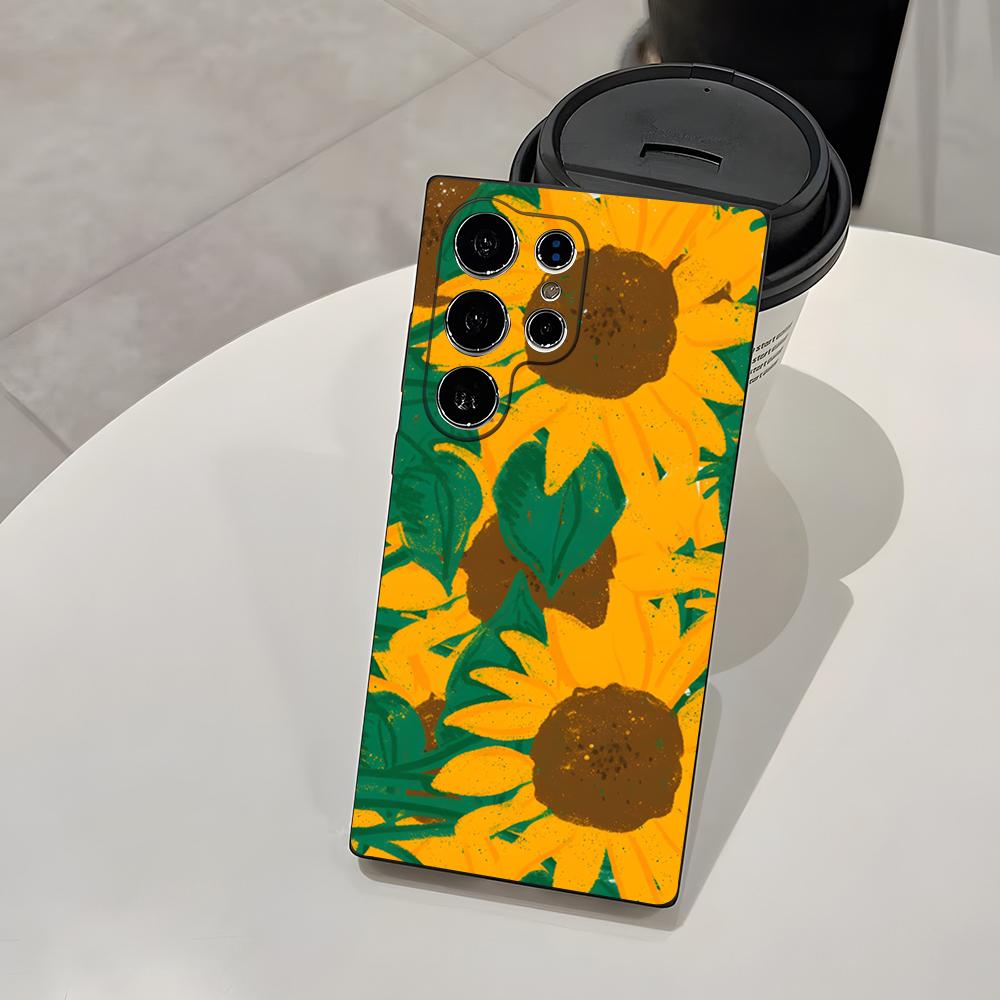 Sonnenblumen-Ranken Handyhülle Für Samsung S26 S25 Plus S20 S20 Plus S22 Ultra S23 FE S21 Plus S21 Ultra Weiche Hülle
