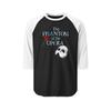 The Phantom of The Opera Famous Broadway Musical Show Logo Men's Three-Quarter Sleeve Raglan Shirt