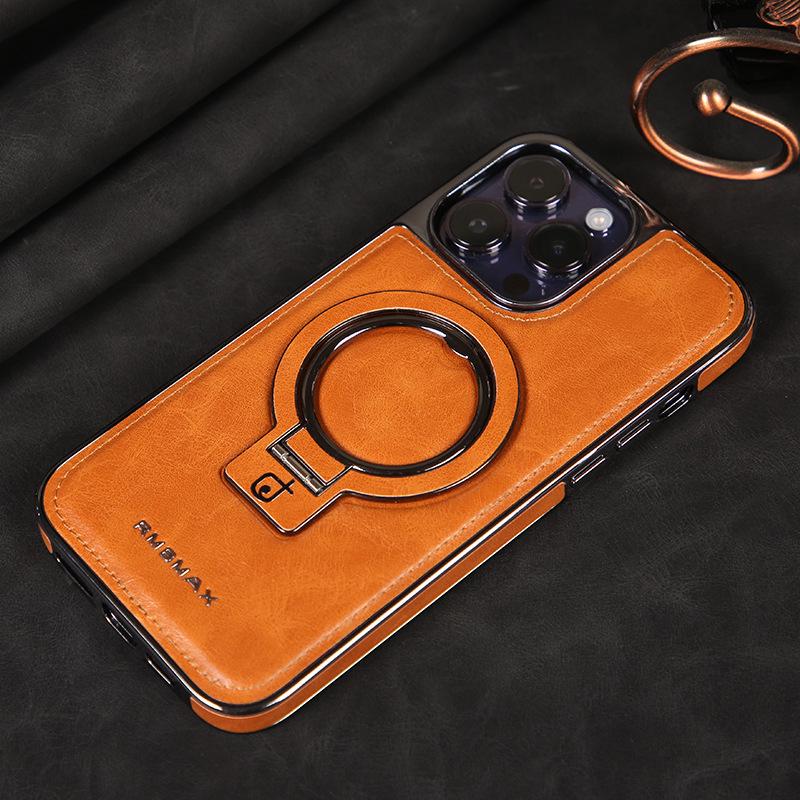 Custodia Magnetica di Lusso in Pelle per iPhone 16: Resistente alle cadute e compatibile con Apple 17 ProMax