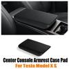 Center Console Arm Rest Protector Case Pad for Tesla Model X S Armrest Box Protective Cover Anti-scratch TPE Car Accessories