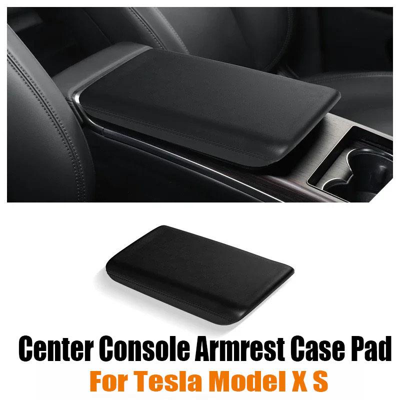 Center Console Arm Rest Protector Case Pad for Tesla Model X S Armrest Box Protective Cover Anti-scratch TPE Car Accessories