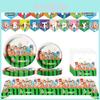 Colorful Cocomelon Party Supplies For Kids Birthday Celebrations With Plates And Banners
