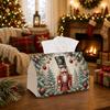 1pc Rustic Winter Forest Tissue Box | Multi-Functional Seasonal Napkin Dispenser, Suitable for Home, Xmas Parties Nutcracker Soldier Pine Trending Chr