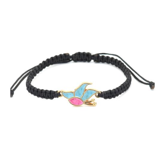 Bow Braided String Bracelet Adjustable String Rope Bracelet Handmade Friendship Gift Butterfly Cheerleader Wristlet for Friends Cheer Dance Team