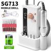 New Rechargeable Nail Drill Machine Electric Nail File High Speed Nail Grinder Manicure Polisher Portable Nail Care Tool