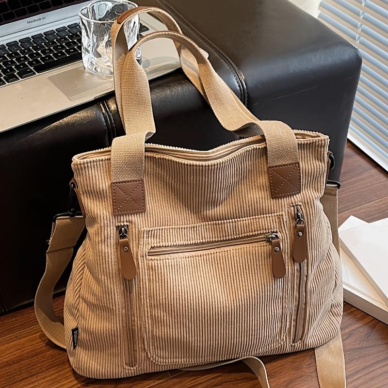 Women's Corduroy Vintage Shoulder Bag Handbag
