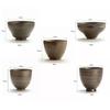 Ancient Style Japanese Style Tea Cup Iron Glaze Handmade Tea Cup Ceramic Tea Cup  for Tea Making