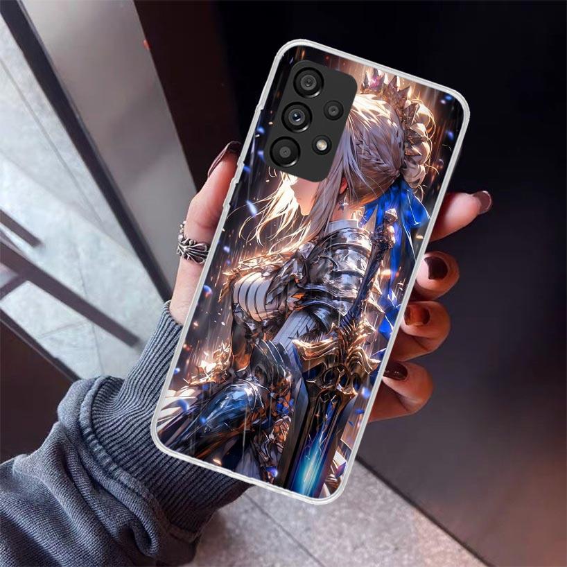 Fate Zero Stay Night Saber Phone Case For Samsung Galaxy A17 A57 A37 A16 A26 A36 A56 A15 A25 A35 A55 A14 A13 A54 A53 A34 A24 A33