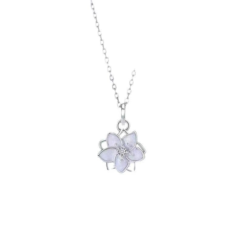 

Новое женское ожерелье с жасмином и нишевым дизайном, роскошная легкая подвеска в виде цветка на ключицу, подарок лучшему другу