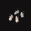 French Retro Butterfly Pearl Stud Earrings Women'S Light Luxury Elegant Gentle Fashion Personality Versatile Earrings Earrings
