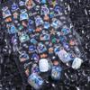 Glänzender Goldfisch Plastiktüte Seepferdchen Sommer Quallen Seestern Muschel Schneckengehäuse Koi Wasserblase Stern Karpfen Nagelkunst Aufkleber Abziehbilder