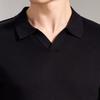 Antonio Men's 100% Merino Wool Business Casual Long-Sleeve Polo Shirt