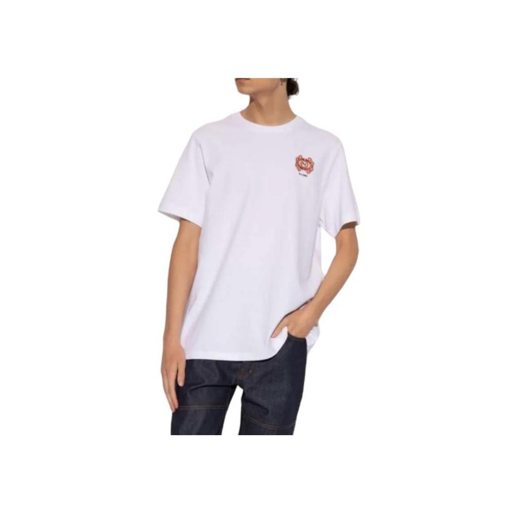 Puma X Palomo Collaboration Series Ss22 Solid Front Logo Short Sleeve T-Shirt Unisex Tops White 535966-02