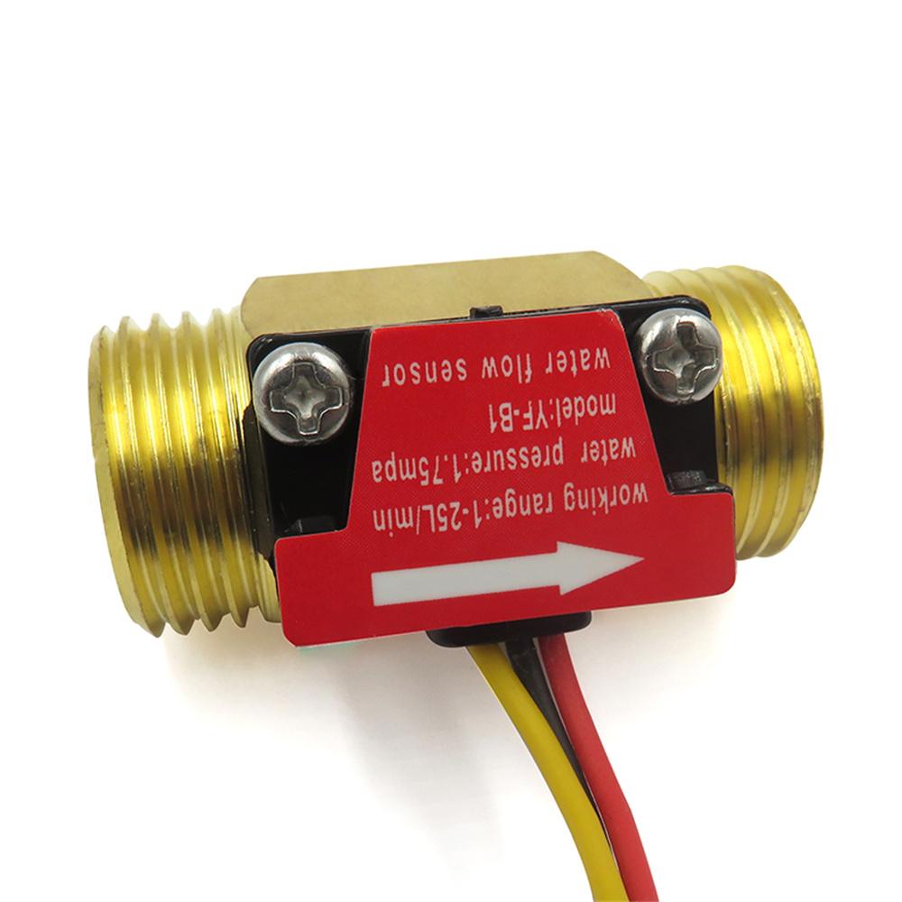 G1/1 Inch Water Flow Sensor Turbine Flow Meter Hall Effect Liquid Flow Counter Meter For Water Heater Industrial Pipeline