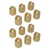 12PCS LED Tealight Golden Warm Light Flameless Light Candle for Christmas Birthday Party