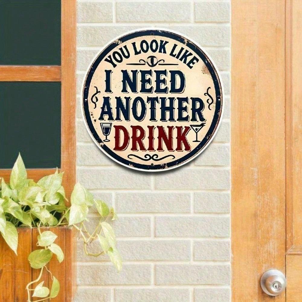 1pc Funny Metal Tin Sign Retro Wall Decor For Home Bathroom Bedroom Kitchen Garage Bar Cafe Farmhouse Living Room