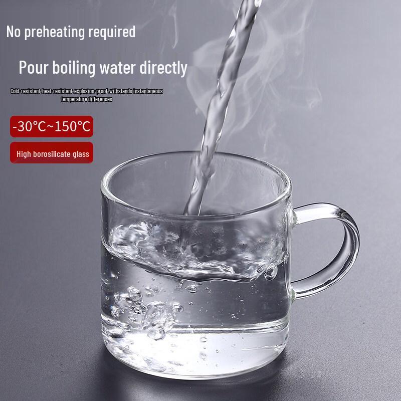 ZISIZ Transparent Glass Teacup