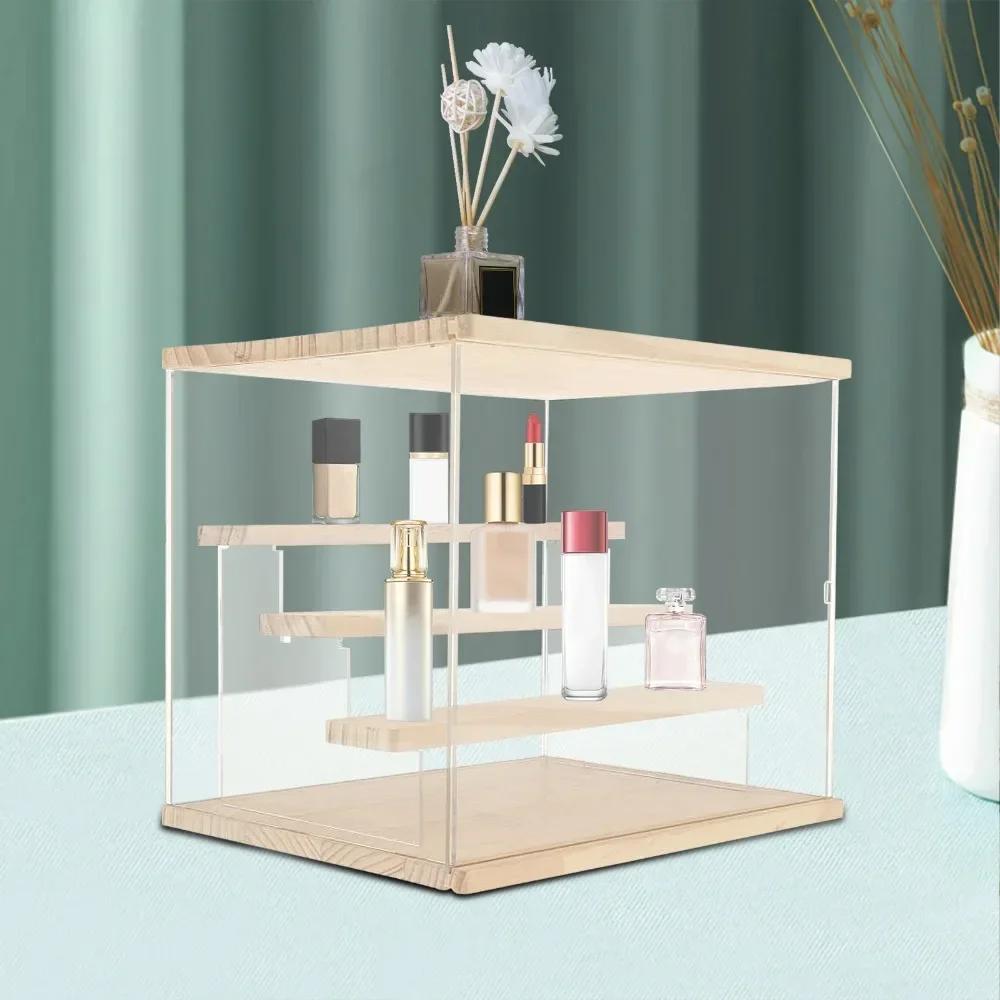 

Акриловая витрина, Пылезащитная деревянная прозрачная 4-уровневая организация, Эксклюзивная витрина для минифигурок и кукол Funko Pop United States