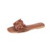 Neue Damen Anti-Rutsch Flache Strand Schuhe mit weicher Sohle und Ein-Schulter Flip-Flops