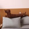 Cartoon Dachshund Plush Cushion: Panda Design Pillow and Leg Clip